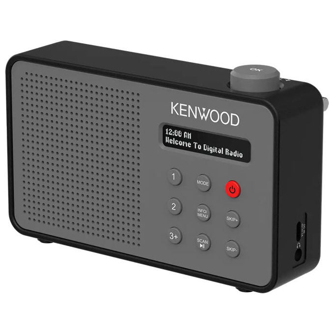 Kenwood CR-M25DAB-H Radio Portatile Digitale con DAB+ FM Bluetooth 5.3 USB Type-C Batteria Integrata 7 h colore Grigio