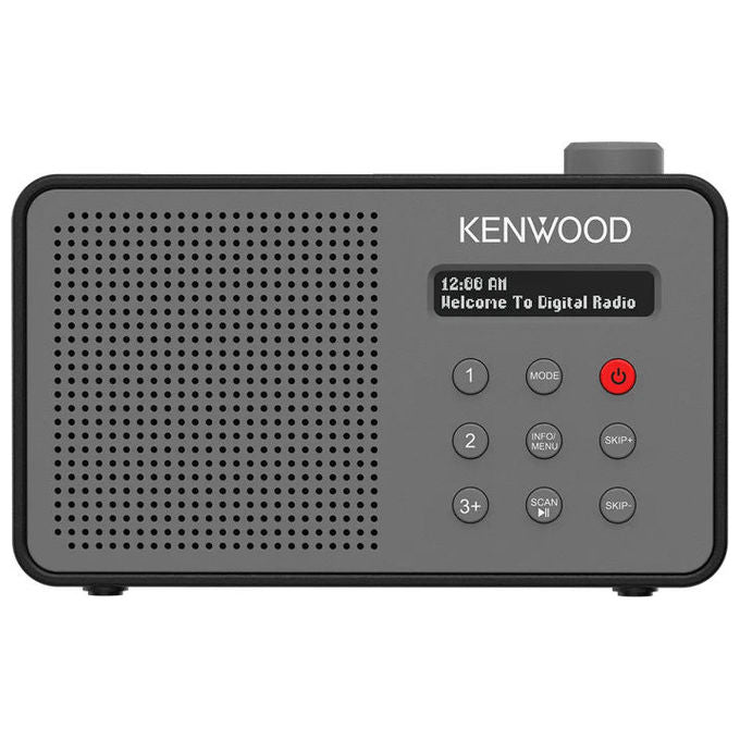 Kenwood CR-M25DAB-H Radio Portatile Digitale con DAB+ FM Bluetooth 5.3 USB Type-C Batteria Integrata 7 h colore Grigio