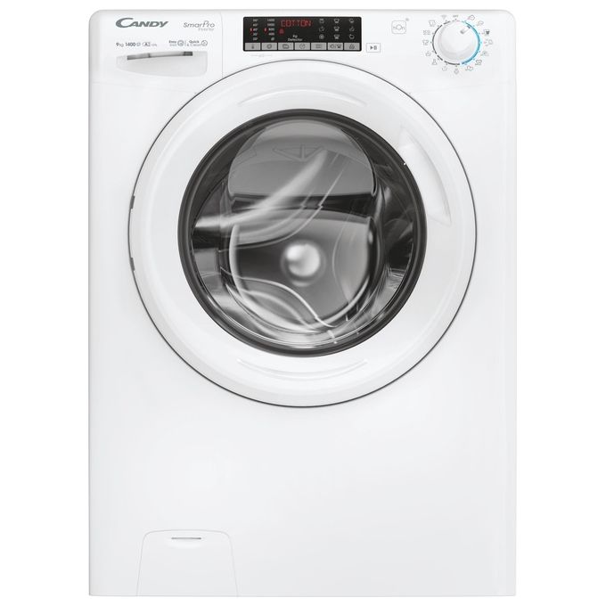 Candy CSO 496TWM6-1-S Smart Pro Inverter Lavatrice Frontale 9 Kg 1400 rpm Classe A Wi-Fi Vapore 16 Programmi (85x60x53 cm) colore Bianco