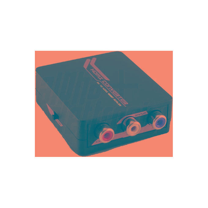 ALPHA ELETTRONICA CT3526 Convertitore da Composito a HDMI Scaler Risoluzioni 720p e 1080p selezionabili PAL NTSC Alimentazione Mini USB colore Nero