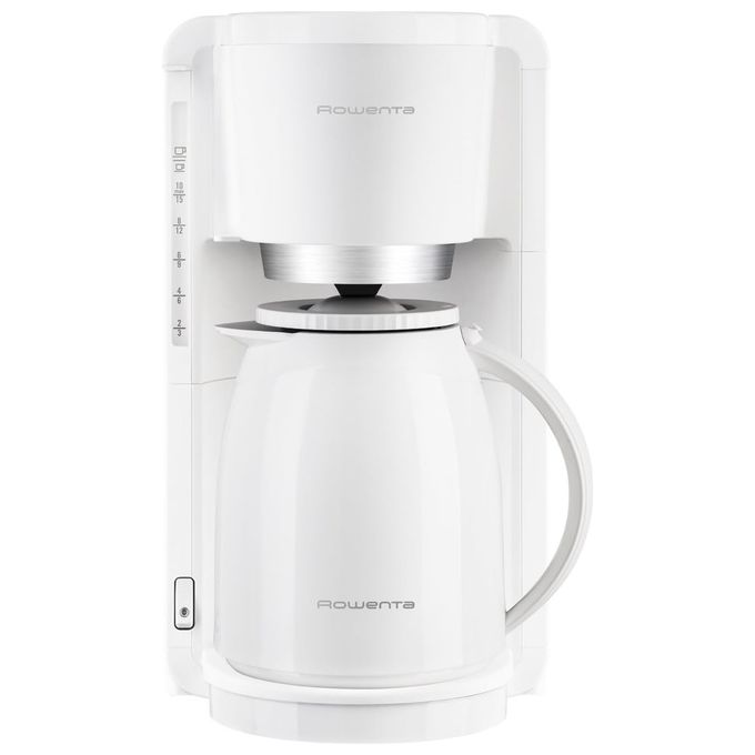 Rowenta CT3801 Adagio Thermo Macchina da caffe' Filtro 1,25 L 850 W Spegnimento Automatico Tasto Antigoccia Piastra Riscaldata colore Bianco