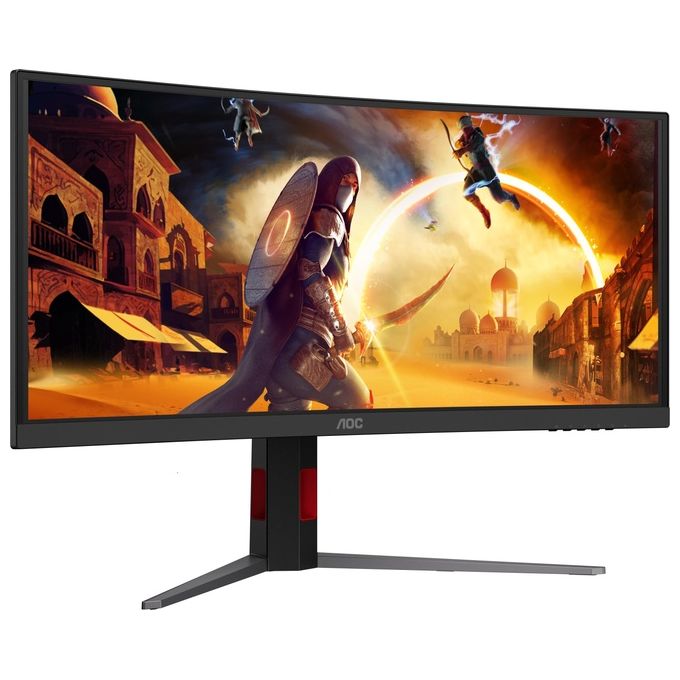 AOC CU34G4CA Monitor Gaming Curvo 34'' 3440x1440 180Hz 1ms HDR400 Adaptive Sync colore Nero