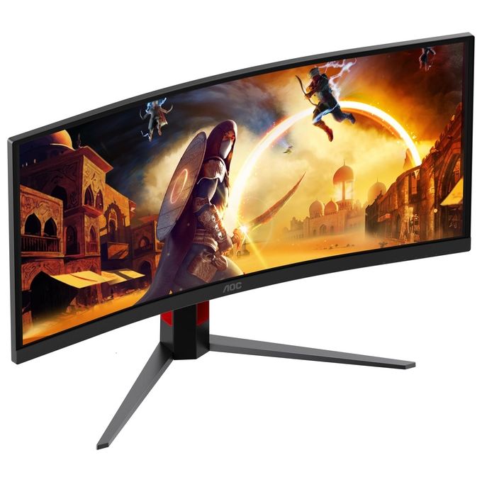AOC CU34G4ZCA Monitor 34'' WQHD 250Hz Fast VA 1ms GtG HDR400 Adaptive Sync colore Nero