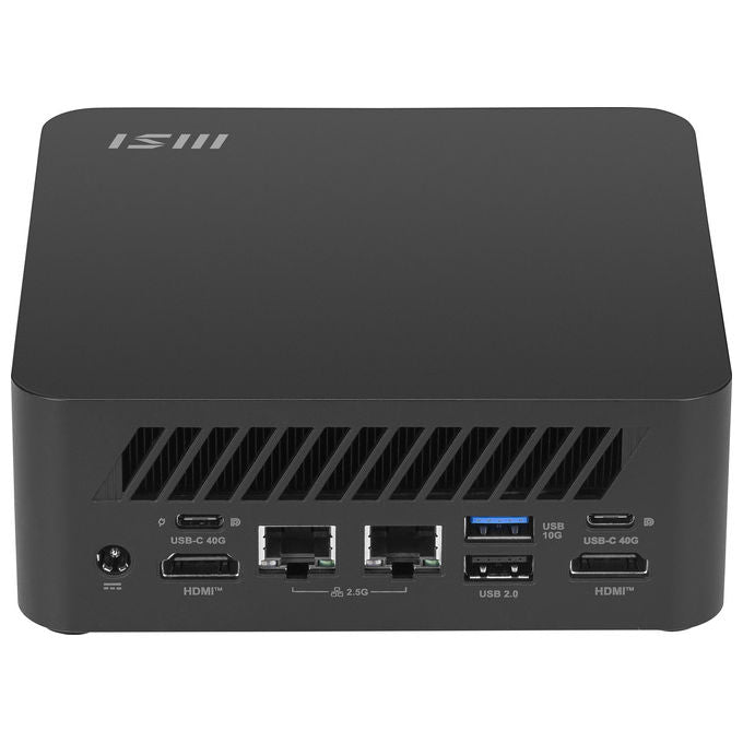 MSI CUBI Z 8M-036BEU Cubi Z Mini PC barebone AMD Ryzen 7 255 8 core 3,8 GHz RAM fino a 64 GB DDR4 2 slot M.2 NVMe Wi-Fi 6E Bluetooth 5.4 HDMI 2.1 USB 3.2 Gen 2 USB4 colore Nero