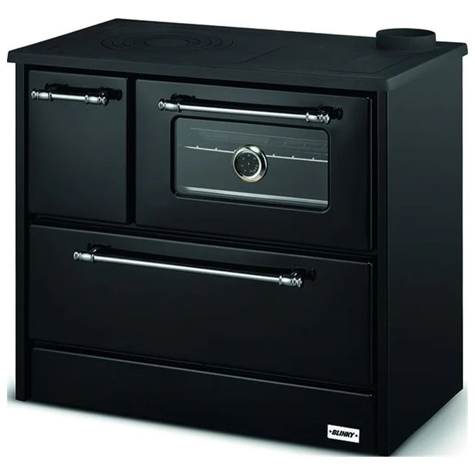 Blinky DANY Cucina a legna con forno 4 fuochi 9 kW colore Antracite