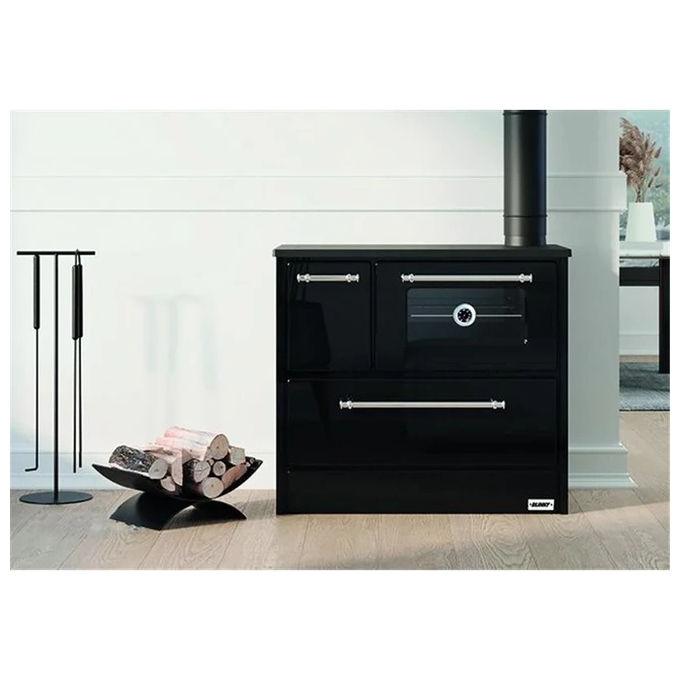 Blinky DANY Cucina a legna con forno 4 fuochi 9 kW colore Antracite