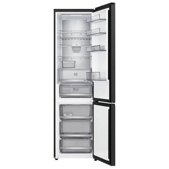 LG GBBS726BEV Frigorifero Combinato 375L Classe B Total No Frost AI Inverter Essence Black Steel (60x203x67 cm) colore Nero