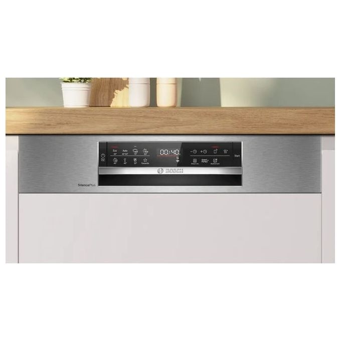 Bosch Elettrodomestici SMI6ECS17E Lavastoviglie da incasso 14 coperti Classe A-10% Apertura Porta Automatica Zona Intensiva Smart (81.5x59.8x57.3 cm) colore Inox