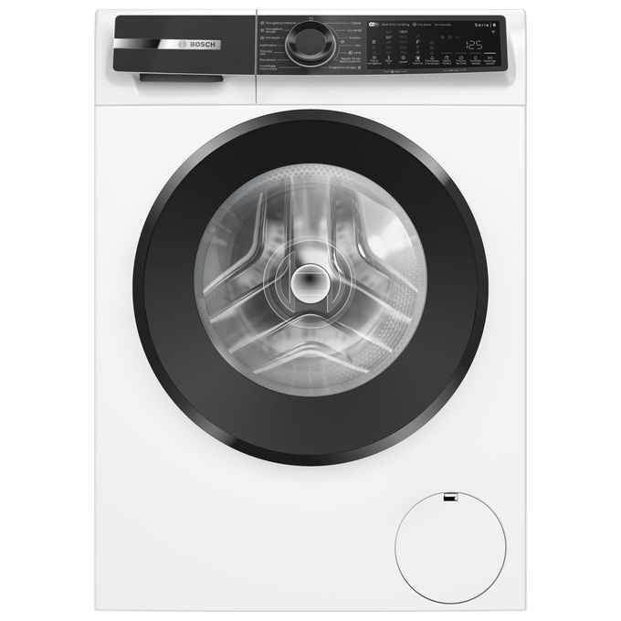 Bosch Elettrodomestici WNG25401IT Serie 6 Lavasciuga Caricamento frontale 10.5-6 Kg 1400 rpm Condensatore autopulente Vapore IronAssist Motore inverter SilentPowerDrive (84.8x60x63.5 cm) colore Bianco