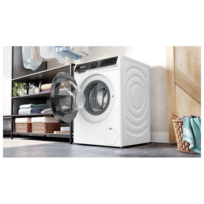 Bosch Elettrodomestici WNG25401IT Serie 6 Lavasciuga Caricamento frontale 10.5-6 Kg 1400 rpm Condensatore autopulente Vapore IronAssist Motore inverter SilentPowerDrive (84.8x60x63.5 cm) colore Bianco