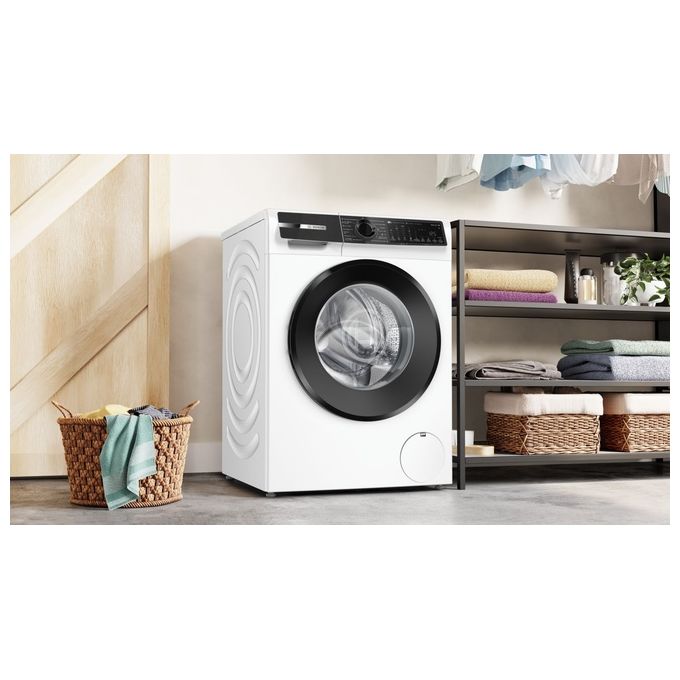 Bosch Elettrodomestici WNG25401IT Serie 6 Lavasciuga Caricamento frontale 10.5-6 Kg 1400 rpm Condensatore autopulente Vapore IronAssist Motore inverter SilentPowerDrive (84.8x60x63.5 cm) colore Bianco