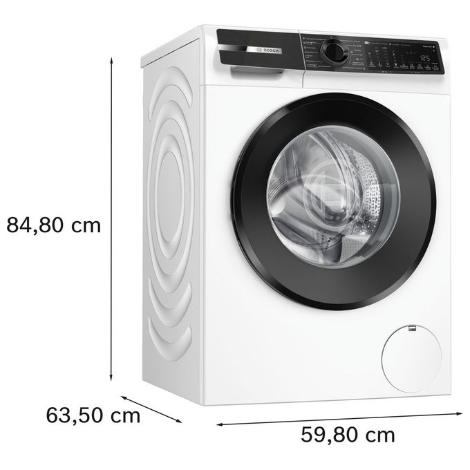 Bosch Elettrodomestici WNG25401IT Serie 6 Lavasciuga Caricamento frontale 10.5-6 Kg 1400 rpm Condensatore autopulente Vapore IronAssist Motore inverter SilentPowerDrive (84.8x60x63.5 cm) colore Bianco