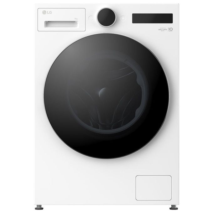 LG F4X9009TLCE Serie 900 Lavatrice AI Direct Drive 9 Kg 1400 rpm Classe A-60% Vapore Riduzione Microplastiche Wi-Fi (60x56.5x89 cm) colore Bianco