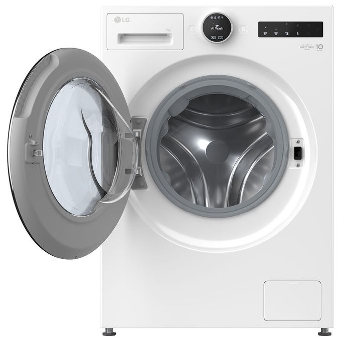 LG F4X9009TLCE Serie 900 Lavatrice AI Direct Drive 9 Kg 1400 rpm Classe A-60% Vapore Riduzione Microplastiche Wi-Fi (60x56.5x89 cm) colore Bianco