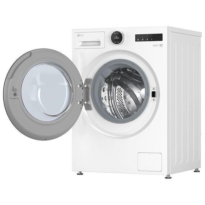 LG F4X9009TLCE Serie 900 Lavatrice AI Direct Drive 9 Kg 1400 rpm Classe A-60% Vapore Riduzione Microplastiche Wi-Fi (60x56.5x89 cm) colore Bianco