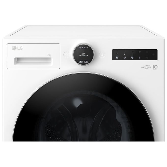 LG F4X9009TLCE Serie 900 Lavatrice AI Direct Drive 9 Kg 1400 rpm Classe A-60% Vapore Riduzione Microplastiche Wi-Fi (60x56.5x89 cm) colore Bianco