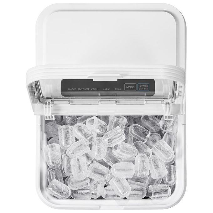 Midea MERI12BG01EU Macchina Ghiaccio Portatile Produzione 12 Kg-24h Capacita' 1.3 L Potenza 180 W colore Bianco