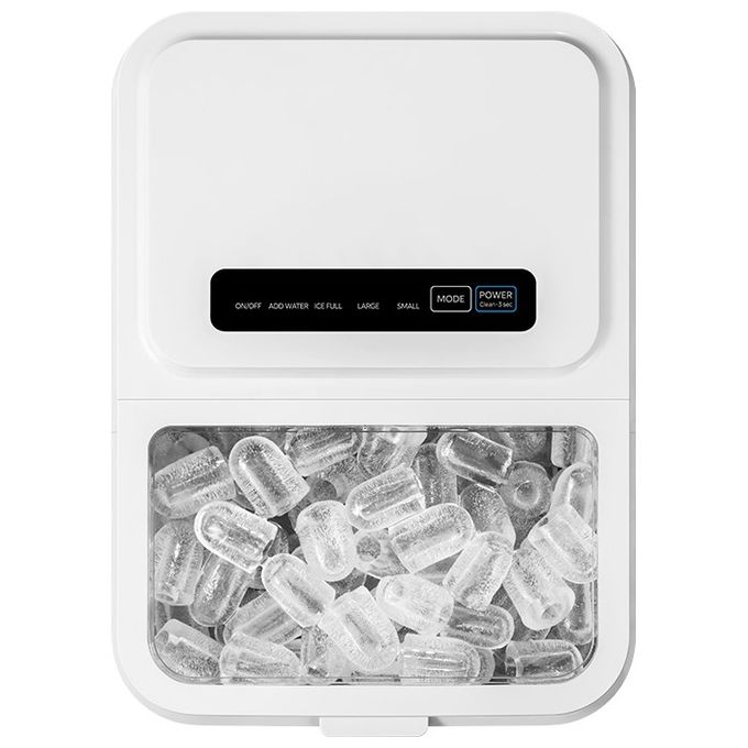 Midea MERI12BG01EU Macchina Ghiaccio Portatile Produzione 12 Kg-24h Capacita' 1.3 L Potenza 180 W colore Bianco