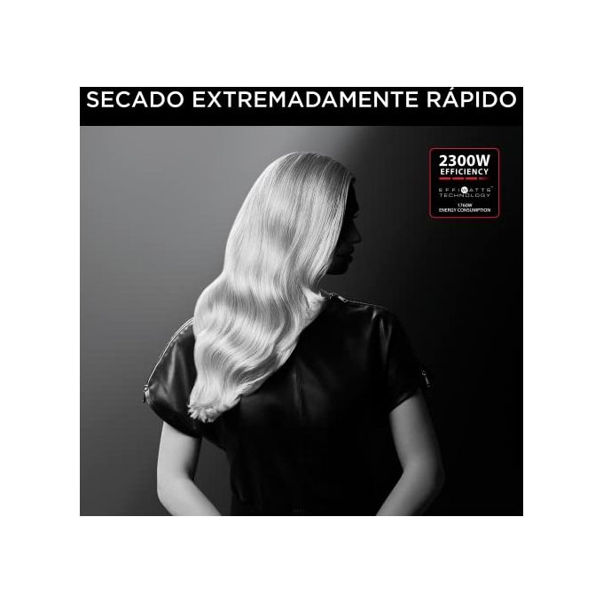 Rowenta CV581LF0 X Karl Lagerfeld Studio Dry Asciugacapelli 2300W Nero