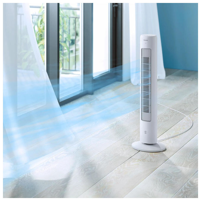 Philips CX5535-11 Serie 5000 Ventilatore a Torre 40W 2230 m³-h 28dB Telecomando Timer Aromaterapia colore Grigio 46