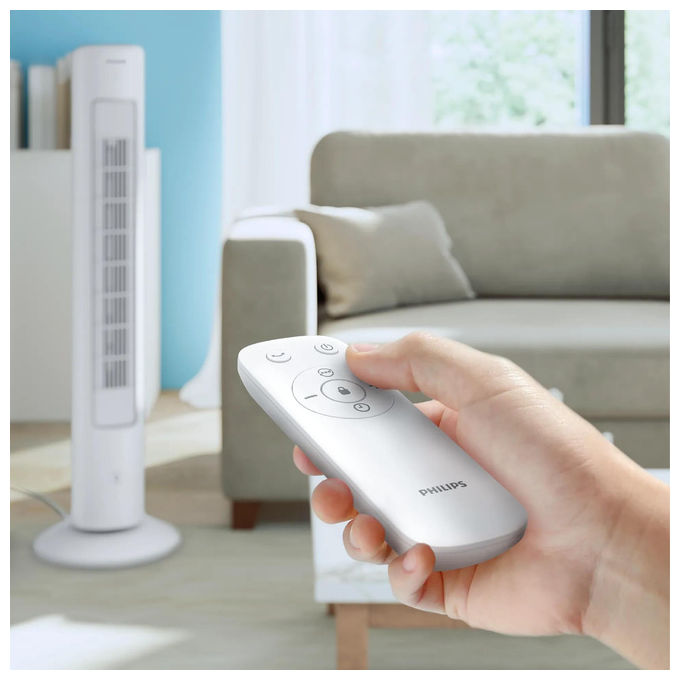 Philips CX5535-11 Serie 5000 Ventilatore a Torre 40W 2230 m³-h 28dB Telecomando Timer Aromaterapia colore Grigio 46