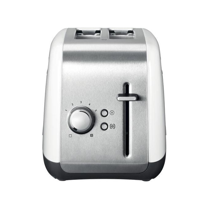 KitchenAid 5413184400422 Classic II Tostapane 2 Fette 5 Livelli Doratura Acciaio Inox Bianco colore Bianco