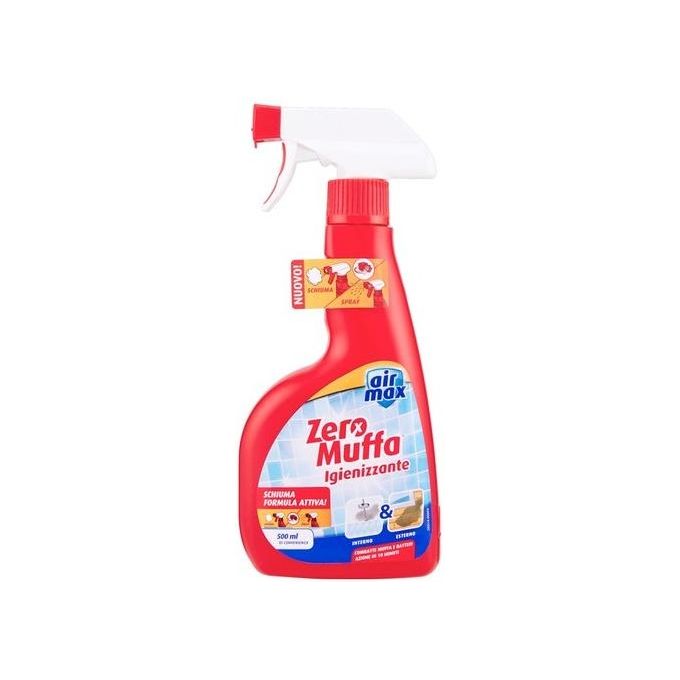 Air Max D1015 Zero Muffa Spray Igienizzante Antimuffa Antialghe Antimuschio per Interni ed Esterni 500 ml