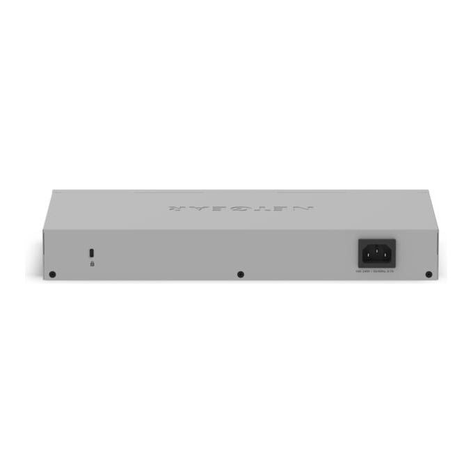 Netgear GS516-300EUS Switch di Rete Non Gestito 16 Porte Gigabit Ethernet 32 Gbit-s Supporto QoS Jumbo Frames Colore Grigio