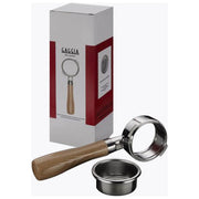 Gaggia 21296627000 Holzsiebträger Accessorio per Espresso in Acciaio Inossidabile e Legno di Frassino colore Legno