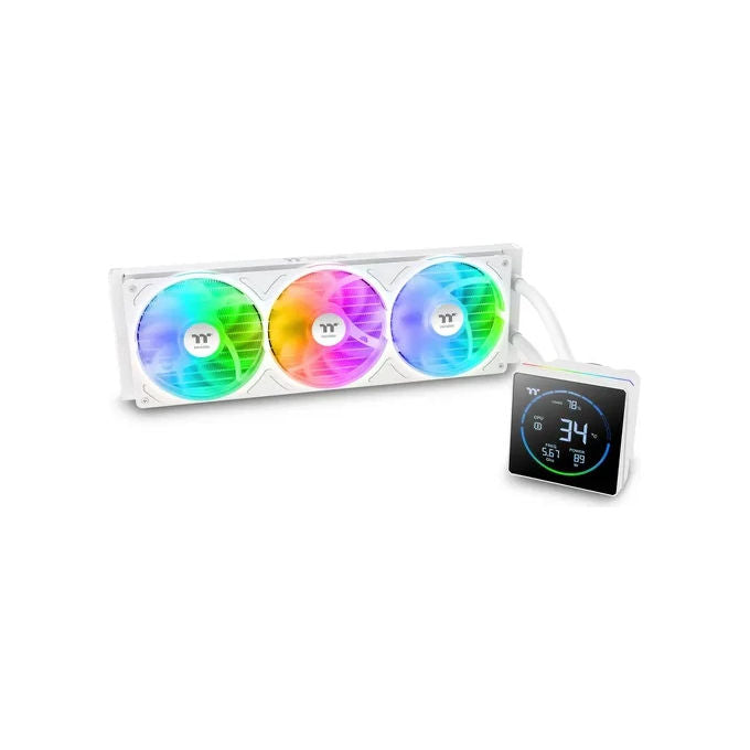 Thermaltake 4711658545954 TH360-S V3 ARGB Sync Dissipatore AIO 360mm TDP 365W PWM 800~2500 RPM colore Snow White