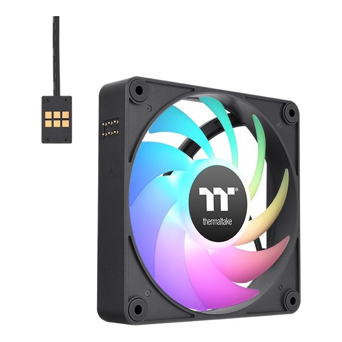 Thermaltake CL-F181-PL12SW-A CT120 EX ARGB Sync Ventilatore per PC 120 mm 500-2000 rpm 28,5 dB 3 pezzi colore Nero