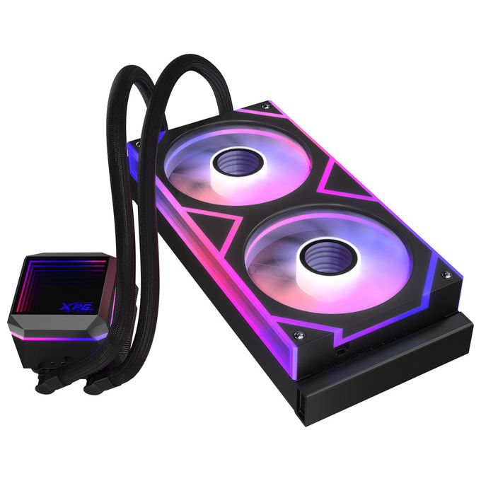 XPG 75261659 LEVANTE II Kit di raffreddamento a liquido 240 mm 2 ventole ARGB 2700 RPM 300W TDP colore Nero