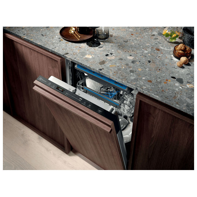 Electrolux 911 077 065 Serie 700 Lavastoviglie A scomparsa totale 10 coperti Classe D GlassCare AirDry (81.8x44.6x55 cm) colore Nero