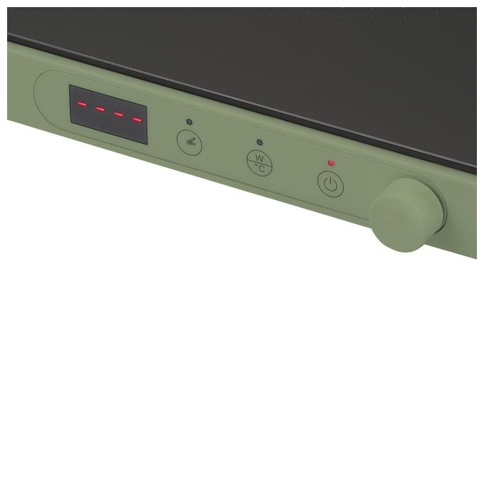 Tognana D2DPN01IRVEA Iridea Piastra a induzione 200-2000W 60-240°C timer display digitale colore Verde Salvia