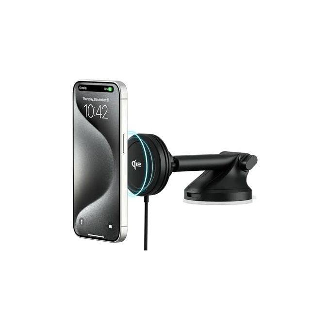 IOttie VELXWC212 Supporto per Auto con Caricatore Wireless Qi2 15W per iPhone 12 e Successivi colore Nero