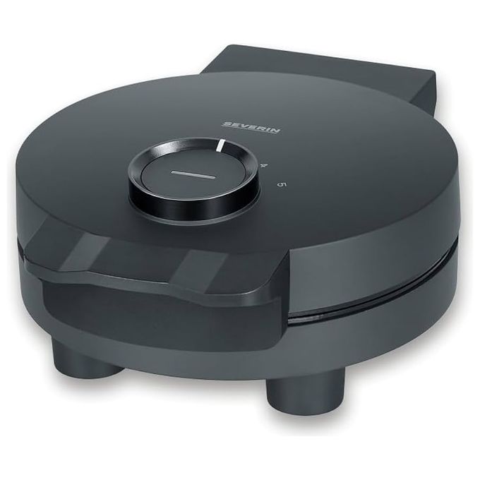 Severin WA2116 Waffeleisen Potenza 1000 W Materiale Acciaio inossidabile Regolazione Temperatura Indicatore di Prontezza Design Compatto colore Nero