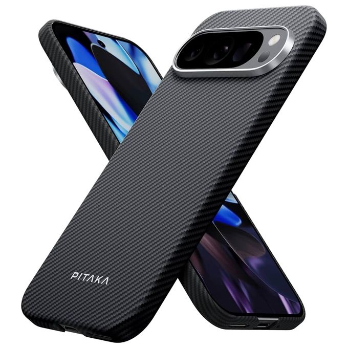 Pitaka GPPB2402 MagEZ Custodia 5 in Fibra Aramidica per Google Pixel 9 Pro XL colore Nero Grigio Twill