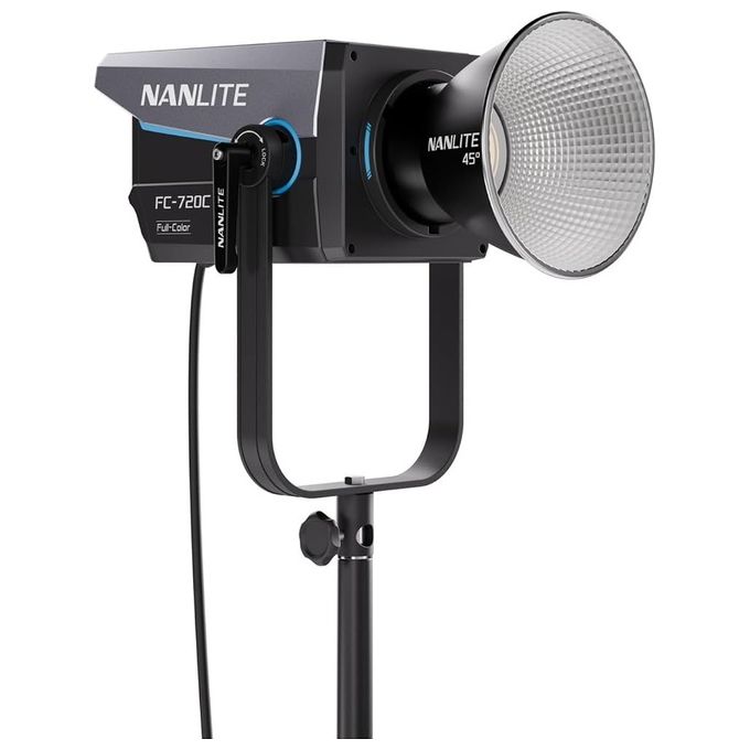 NANLITE FC720C FC-720C LED RGBW Spot Light 750W CCT 2400K-12000K CRI 95 TLCI 94 Bowens Mount colore Nero