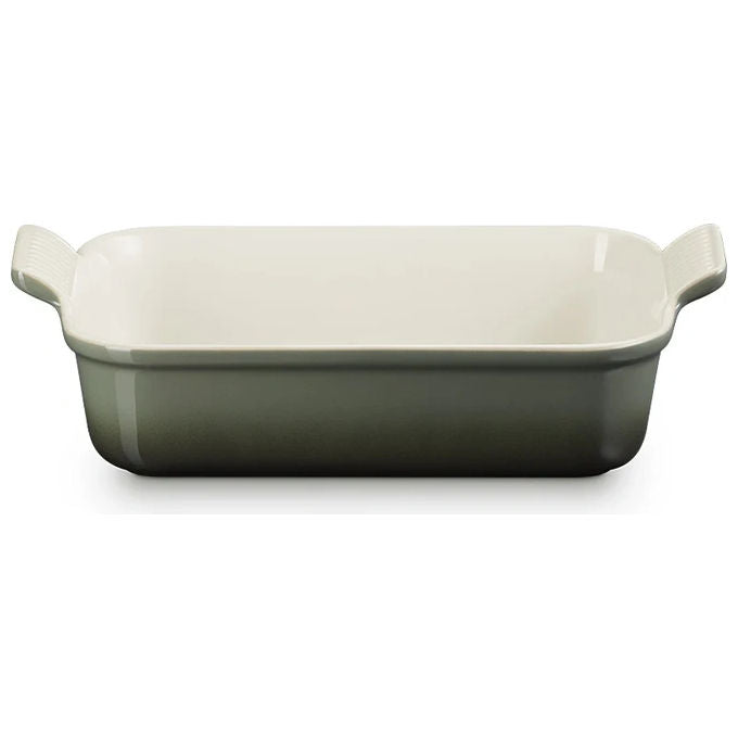 Le Creuset Stoneware Roasting Dish Tradition 2.4 L manici rigati resistente da -23 °C a +260 °C colore Thyme