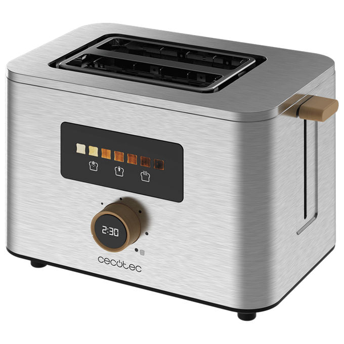 Cecotec 04843 TouchandToast Double Tostapane 2 Fette 7 Livelli 950 W Acciaio Inox Grigio
