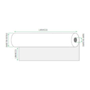 Rotolificio Pugliese D91P28-8814 Cristal Rotoli per Plotter 80 g-mq 914 mm x 50 m colore Bianco