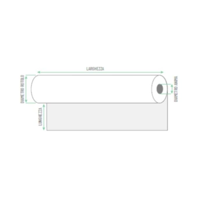 Rotolificio Pugliese D91P29-8814 CF2 Carta per plotter 90 g-mq 914 mm x 50 m colore Bianco