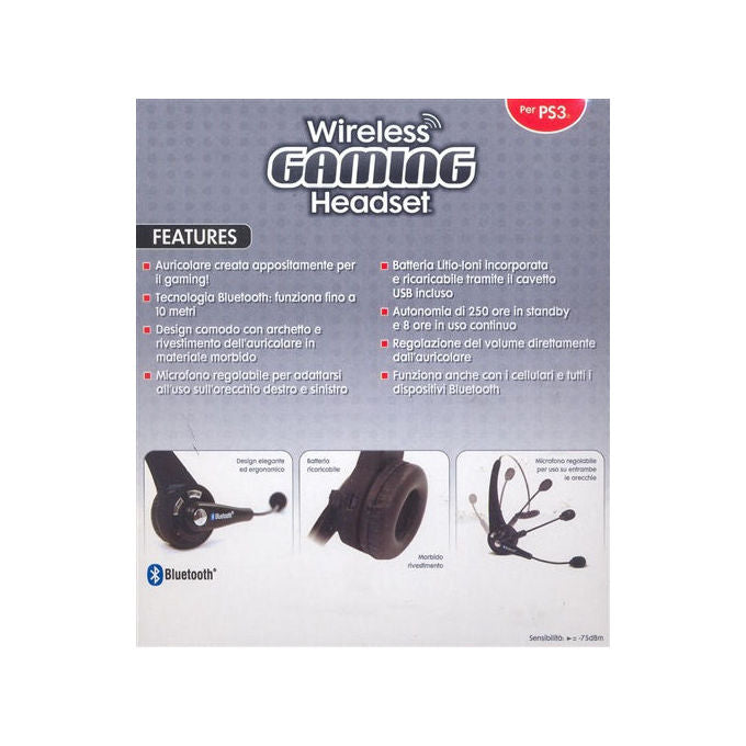Shardan, Cuffie da Gioco Bluetooth per PS3, Compatibile con Cellulari