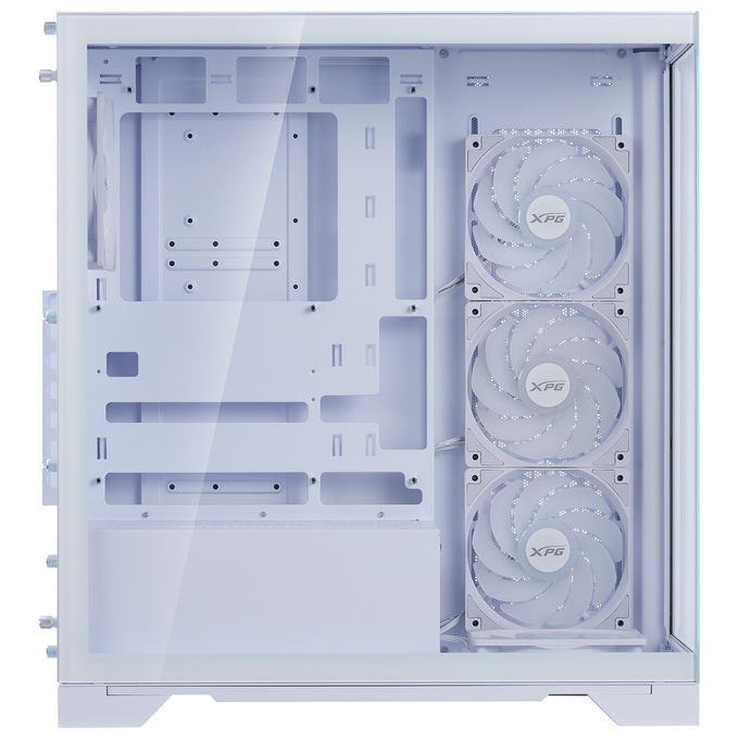 XPG 75261590 Invader X BTF Midi Tower con supporto ATX micro ATX Mini-ATX e vetro temperato colore Bianco