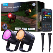 Govee H7093311 Faretto luminoso intelligente Bluetooth 700 lm IP67 colore Nero
