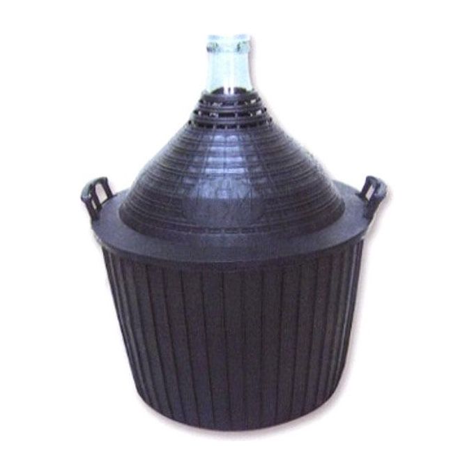 Damigiana Bocca Stretta Rivestimento Plastica 5 Litri
