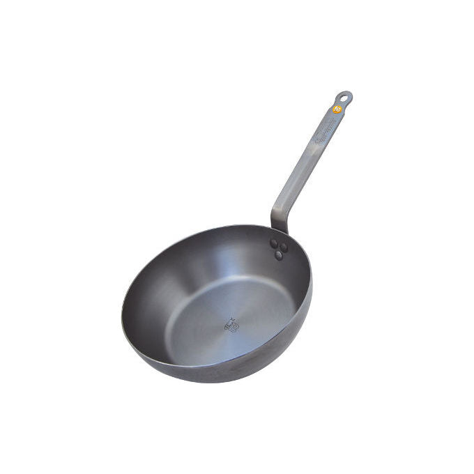DE BUYER 5614.28 Mineral B Padella in Ferro 28 cm Adatta a Tutte le Fonti di Calore Induzione Inclusa Forno Fino a 250°C colore Argento