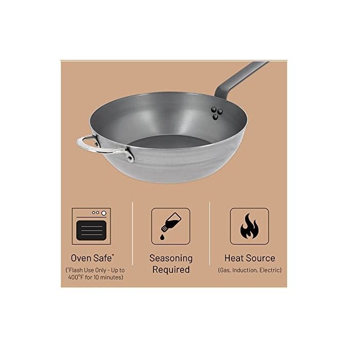 De Buyer Mineral B Country Padella Profonda 32cm