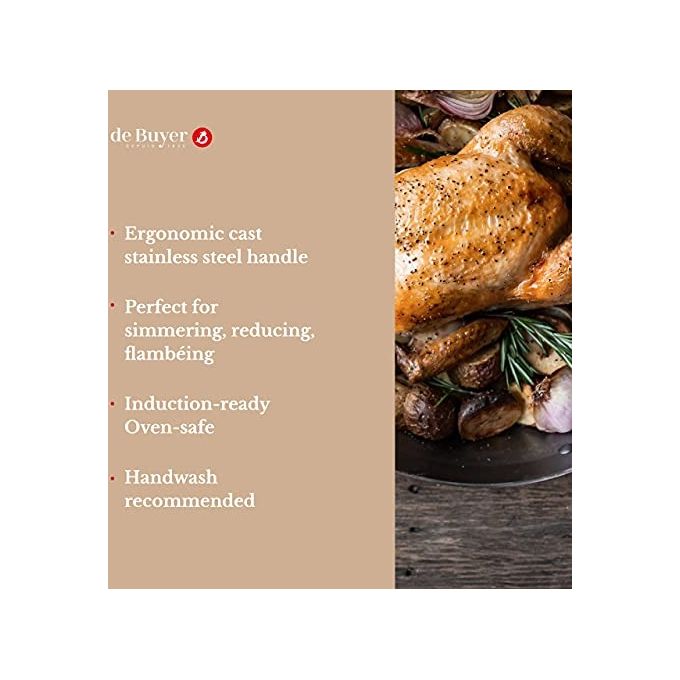 De Buyer Prima Matera casseruola rame-inox 16 cm induzione