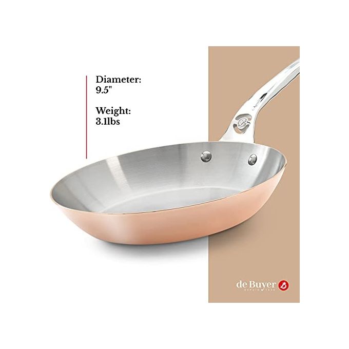 De Buyer Prima Matera Padella Rame-Inox 24cm per Induzione
